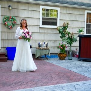 Ivory wedding dress BHLDN size 16